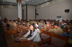 Para peserta pelatihan pendataan luas lahan pertanian Lombok Barat (3)