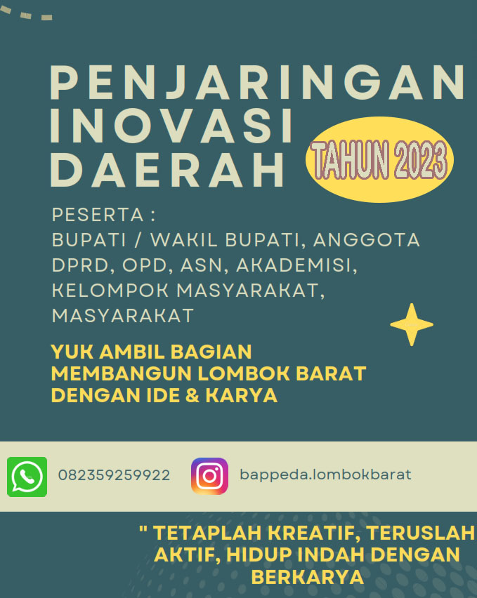 Penjaringan Inovasi Daerah Kabupaten Lombok Barat Tahun 2023